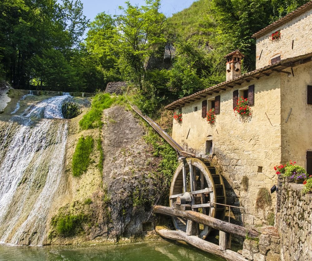 Watermills to visit in the veneto region